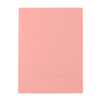 プラス フラットファイル A4タテ 樹脂製とじ具 ピンク 30冊 No.021N