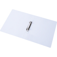 ハピラ　リングファイル丸型2穴　A4タテ　背幅35mm　40冊　カラバリ　クリアー オリジナル