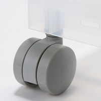 【まとめ買いセット】無印良品 ポリプロピレン 収納ストッカー キャスター付き１ 約幅18×奥行40×高さ83cm 1セット（3台） 良品計画