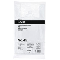 【復活特別価格】アスクル　レジ袋（乳白）　45号　幅300mm×マチ140mm×縦530mm　1セット（3000枚：1000枚入×3箱） オリジナル