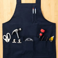 【ワークエプロン】 アスクル「現場のチカラ」 マルチエプロン フリー ブラック 1セット（3枚：1枚×3）  オリジナル