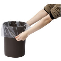 ideaco TUBELOR HOMME（チューブラーオム） ブラウン 1個 丸型ダストボックス おしゃれ ゴミ箱 幅260×奥行260×高さ315mm