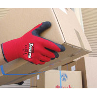 【天然ゴム背抜き手袋】 アトム タフレッド 1470 L 1セット（10双：1双入×10袋）