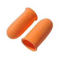 プラス　オレンジ指サック　KM-304K　LL　35936　1パック（10個入）