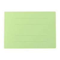 プラス　フラットファイル厚とじ500　A4ヨコ　グリーン　No.022SW（87996）　1袋（10冊入）