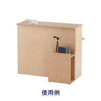 アール・エフ・ヤマカワ 杖置き付荷物置台 ナチュラル RFNO-T5025NA