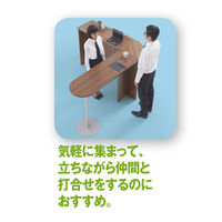 アール・エフ・ヤマカワ 木製カウンター ハイカウンターテーブル ウォルナット 幅1400×奥行450×高さ1000mm 1台（2梱包）