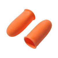 プラス　オレンジ指サック　KM-303K　L　35956　1セット（50個：10個入×5パック）