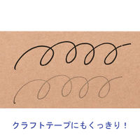 アスクル　油性ペン　ツイン　くっきりブラック　細/極細　黒　10本×三菱鉛筆uni  オリジナル