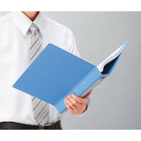 コクヨ Tファイル色厚板紙 A4縦 20mmとじ 2穴 青 フー700NB 1箱(10冊)