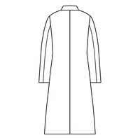 住商モンブラン 女子長袖診察衣ピンク シングル LL 81-385 1枚　白衣　ドクターコート　レディース