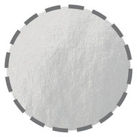 手提げ紙袋　ミラーフィルムタイプ　丸紐　シルバー　M　1セット（30枚：5枚入×6袋）　アスクル  オリジナル