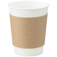 クラウンパッケージ　カップスリーブ　7～14オンス（200～400ml）用　1セット（1000枚：100枚入×10袋）