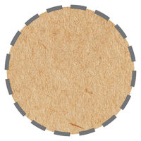 平紐クラフト紙手提袋薄型エコノミー320×320×115 茶 1セット（100枚：50枚入×2袋）  オリジナル