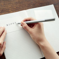 無印良品 アルミ丸軸万年筆 ファイン 黒インクカートリッジ1本付 良品計画