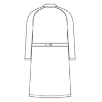 アイトス ショールカラーレディースドクターコート/S 861312 1枚　白衣　ドクターコート