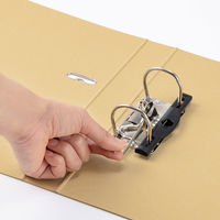 アスクル　リングファイル　A4タテ　2穴　レバー式アーチファイル　背幅43mm　ベージュ　10冊　シブイロ オリジナル