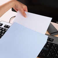 ムトウユニパック ナチュラルカラー封筒 角2（A4） アクア 300枚（100枚×3袋）