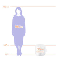 プチプチ（R） エアークッション d36 幅300mm×42m巻 コアレス 紙管なし 1巻 川上産業