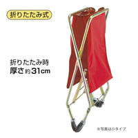 テラモト ダストカーＳＤ（本体・袋セット）236L レッド 1台  ゴミ リネン 回収 運搬 折りたたみ式 キャスター 幅660×奥行640×高さ940mm