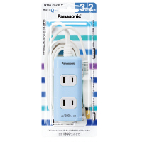 パナソニック ザ・タップQ ブルー 2P式 3個口 2m WHA2423LP 1個