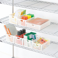 イノマタ化学　ストックバスケット　ワイド　4571　1セット（15個：5個入×3袋）