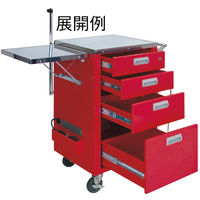 松吉医科器械 マイスコ救急カート（コンパクトタイプ/レッド） MY-4650R 1台 24-3320-00（直送品）