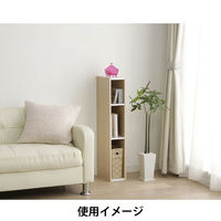 アイリスオーヤマ スペースユニット UBー9015 ホワイト/ライトメープル 3段 UB-9015_WHLM 1台（直送品）