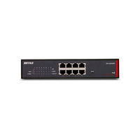 バッファロー レイヤー2 Giga PoE スマートスイッチ 8 BS-GS2008P 1台（直送品）