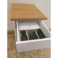 【アウトレット】吉桂 HIKE デスクサイド シェルフ W370×D500×H720mm WH 1台（直送品）