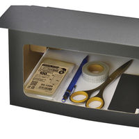 ササガワ 【OW】3段ディスプレイ ブラック 組立式 44-5801 1セット(3個:3個入×1袋