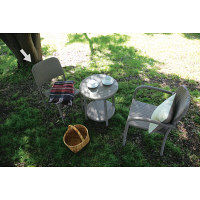 タカショー 庭座 シンプルチェア ウォームグレー KFB-1106 1脚（直送品）