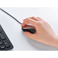 バッファロー 有線　ＢｌｕｅＬＥＤ光学式マウス　静音／３ボタン　ベージュピンク BSMBU100BP 1台（直送品）