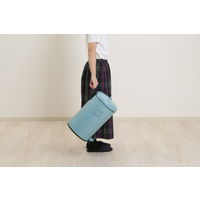 不二貿易 スチール ラウンドペダルペール 12L スモークブルー 34743 1個