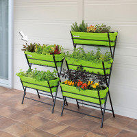 タカショー ベジトラグ ポピー 2ステップス ライムグリーン VGT-P2H01（直送品）