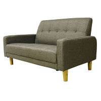 後藤家具物産 2Pソファ ファブリック コンパクトカジュアルソファ グレー SO-08gy 1脚（直送品）