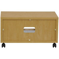 エイ・アイ・エス ガラス扉付きフリーラックM ナチュラル 幅600×奥行350×高さ325mm GDR-2M NA 1台（直送品）