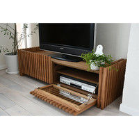 B.Bファニシング FOREST（フォレスト） テレビ台 ブラウン 幅1245×奥行405×高さ350mm FOTB-124BR 1台（直送品）