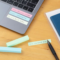 コクヨ タックメモ 付箋 ハーフサイズ 75×12.5 メ-1014 1セット（80冊：4冊入×20パック）