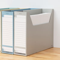 コクヨ　ファイルボックス-FS　＜Dタイプ＞　B4ヨコ　背幅102mm　グレー　B4-LFD-M　1セット（10冊）