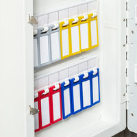 コクヨ キーホルダー名札<KEYSYS> 青 4本入 ナフ ナフ-S230B 1セット(20個:4個入×5パック)