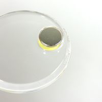 コクヨ カラーマグネット 強力タイプ クリヤー 直径40mm 約9枚保持 黄 マク-T40NY 1セット（20個：2個入×10パック）