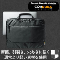 パソコンケース PCバッグ ～13.3インチ 取っ手付 軽量 撥水 高耐久 小物入れ ブラック BM-IBLW13BK エレコム 1個（直送品）