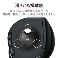 トラックボールマウス 無線 8ボタン 光学式 人差し指 チルトホイール搭載 高性能 DEFT ブラック M-DT2DRBK エレコム 1個（直送品）