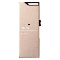 エレコム 高速USB3.0メモリ(スライドタイプ) 128GB ゴールド MF-DAU3128GGD 1個