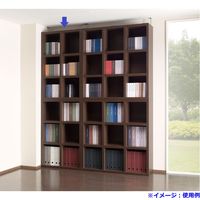 【軒先渡し】フナモコNEW LATTICE　ロータイプシェルフ　 リアルウォールナット 幅743×奥行297×高さ1138mm FHD-75L 1台（直送品）