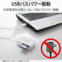 エレコム メモリリーダライタ/SD+MS+CF対応/ブラック MR-A39NBK 1個（直送品）