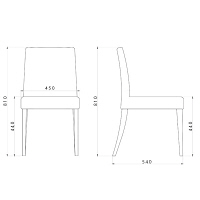 【車上渡し】AMOCC（アモック） パンチェアロータイプ ビーチブラウン脚 イエロー CP402L（BR）-EDYL 1脚（直送品）
