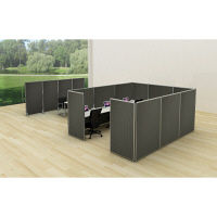 【軒先渡し】ナカバヤシ パーティション メラミン 高さ1200×幅700mm 木目ダークグレー 1枚（直送品）