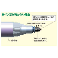 シヤチハタ 乾きまペン 油性マーカー 中字・丸芯 12色セット 紙ケース 177NK-12S 1セット(12色)